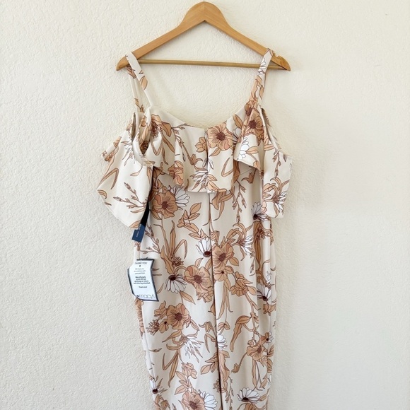 Rachel Roy Womens Floral Print Midi Sheath Dress Size XL NWT - Picture 2 of 15